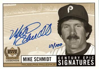 1999 Upper Deck Century Legends - Epic Signatures Century #MS Mike Schmidt  Front