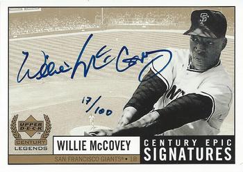 1999 Upper Deck Century Legends - Epic Signatures Century #WMC Willie McCovey  Front