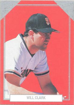 1989 Premier Player Silver Edition Series 4 (unlicensed) #8 Will Clark Front