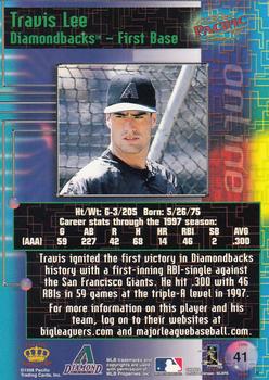 1998 Pacific Online #41 Travis Lee Back