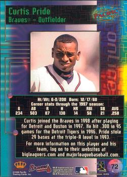 1998 Pacific Online #72 Curtis Pride Back