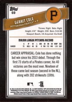 2016 Topps Museum Collection #69 Gerrit Cole Back