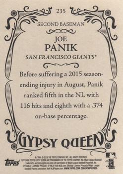 2016 Topps Gypsy Queen #235 Joe Panik Back