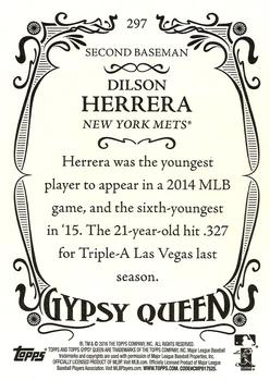 2016 Topps Gypsy Queen #297 Dilson Herrera Back