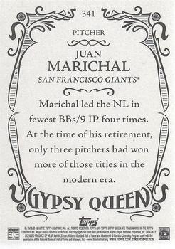 2016 Topps Gypsy Queen #341 Juan Marichal Back