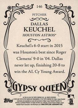 2016 Topps Gypsy Queen #146 Dallas Keuchel Back