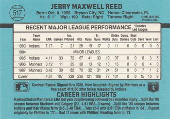 1988 Donruss #517 Jerry Reed Back