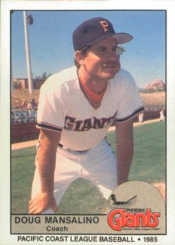 1985 Cramer Phoenix Giants #192 Doug Mansolino Front