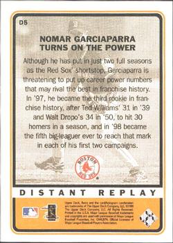 1999 Upper Deck Retro - Distant Replay #D5 Nomar Garciaparra  Back