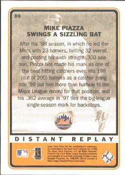 1999 Upper Deck Retro - Distant Replay #D9 Mike Piazza  Back