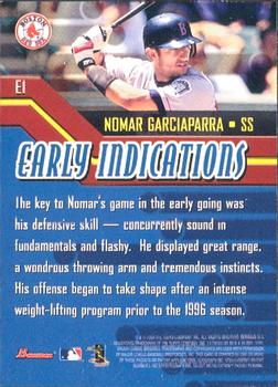 2000 Bowman - Early Indications #E1 Nomar Garciaparra Back