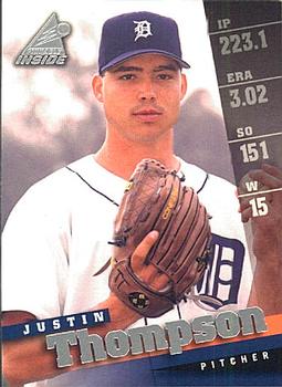 1998 Pinnacle Inside #21 Justin Thompson Front