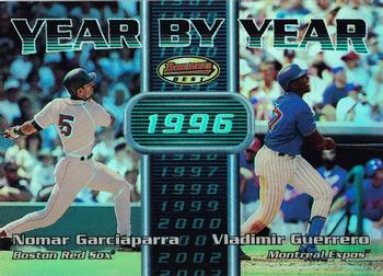2000 Bowman's Best - Year by Year #YY2 Nomar Garciaparra / Vladimir Guerrero  Front