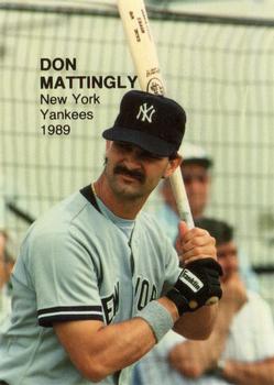 1989 Action Superstars Display Cards (unlicensed) #10 Don Mattingly Front