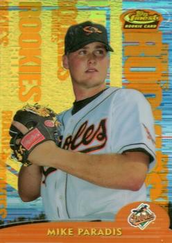 2000 Finest - Gold Refractors #113 Mike Paradis  Front