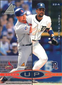 1998 Pinnacle Inside - Stand Up Guys #22-A / 22-B Mark McGwire / Tony Clark / Jeff Bagwell /  Frank Thomas Front