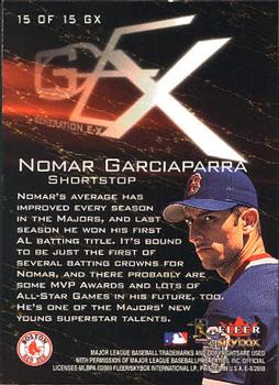 2000 Fleer E-X - Generation E-X #15 GX Nomar Garciaparra  Back