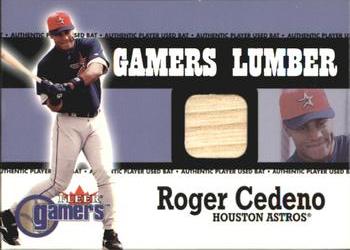 2000 Fleer Gamers - Gamers Lumber #NNO Roger Cedeno  Front