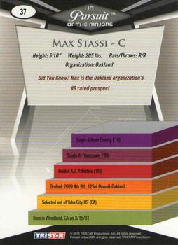 2011 TriStar Pursuit #37 Max Stassi Back