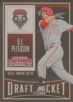 2015 Panini Contenders - Draft Ticket #30 D.J. Peterson Front