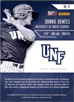 2015 Panini Contenders - Class Reunion #22 Donnie Dewees Back