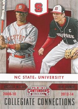 2015 Panini Contenders - Collegiate Connections #21 Russell Wilson / Trea Turner Front