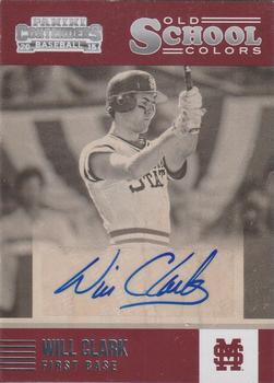 2015 Panini Contenders - Old School Colors Signatures #6 Will Clark Front