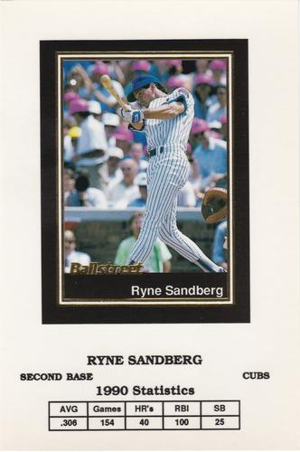1991 Ballstreet - Oversized #8 Ryne Sandberg Front