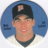 1995 Coca-Cola Minnesota Twins Pogs SGA #NNO Marty Cordova Front