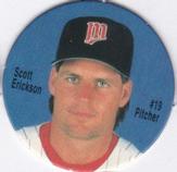 1995 Coca-Cola Minnesota Twins Pogs SGA #NNO Scott Erickson Front