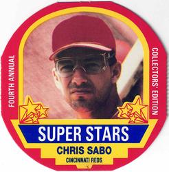 1990 MSA Super Stars Discs #3 Chris Sabo Front