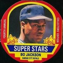 1990 MSA Super Stars Discs #5 Bo Jackson Front