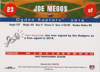 2014 Grandstand Ogden Raptors #NNO Joe Meggs Back
