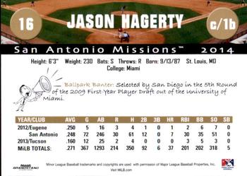 2014 Grandstand San Antonio Missions #14 Jason Hagerty Back