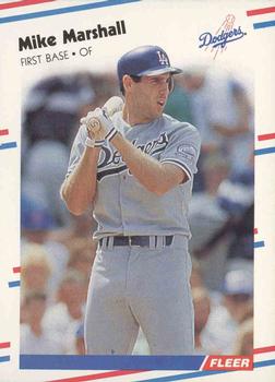 1988 Fleer #522 Mike Marshall Front