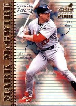 2000 Pacific Aurora - Scouting Report #16 Mark McGwire  Front