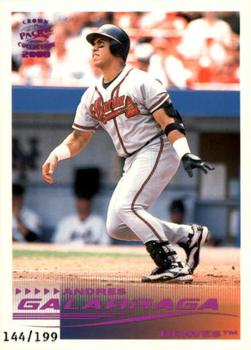 2000 Pacific Crown Collection - Holographic Purple #19 Andres Galarraga  Front