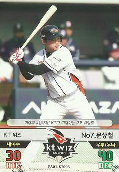 2015 SMG Ntreev Baseball's Best Players Hell's Fireball #PA01-KT003 Sang-Chul Moon Front