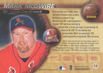 2000 Pacific Crown Collection - Timber 2000 #14 Mark McGwire  Back