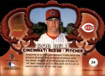 2000 Pacific Crown Royale - Limited #34 Rob Bell  Back