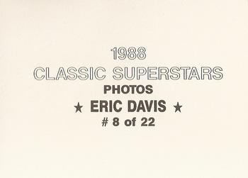 1988 Classic Superstars Photos (unlicensed) #8 Eric Davis Back