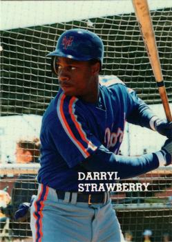 1989 Pacific Cards & Comics Baseball's Best Three (unlicensed) #10 Darryl Strawberry Front