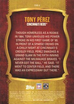 2015 Topps - First Home Run (Series Two) #FHR-8 Tony Perez Back
