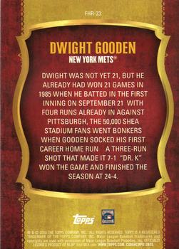 2015 Topps - First Home Run (Series Two) #FHR-23 Dwight Gooden Back