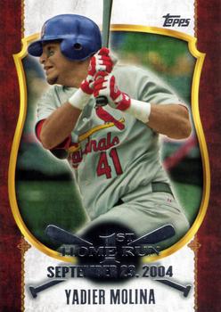 2015 Topps - First Home Run (Series Two) #FHR-33 Yadier Molina Front