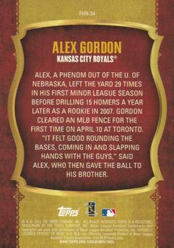 2015 Topps - First Home Run (Series Two) #FHR-34 Alex Gordon Back