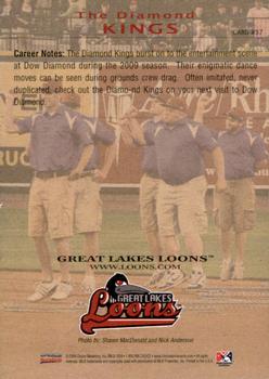2009 Choice Great Lakes Loons #37 The Diamond Kings Back