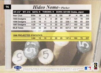 1998 Sports Illustrated #96 Hideo Nomo Back