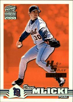 2000 Pacific Paramount - Holo-Silver #90 Dave Mlicki  Front