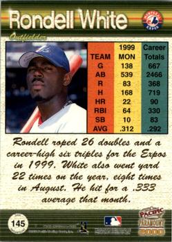 2000 Pacific Paramount - Premiere Date #145 Rondell White  Back